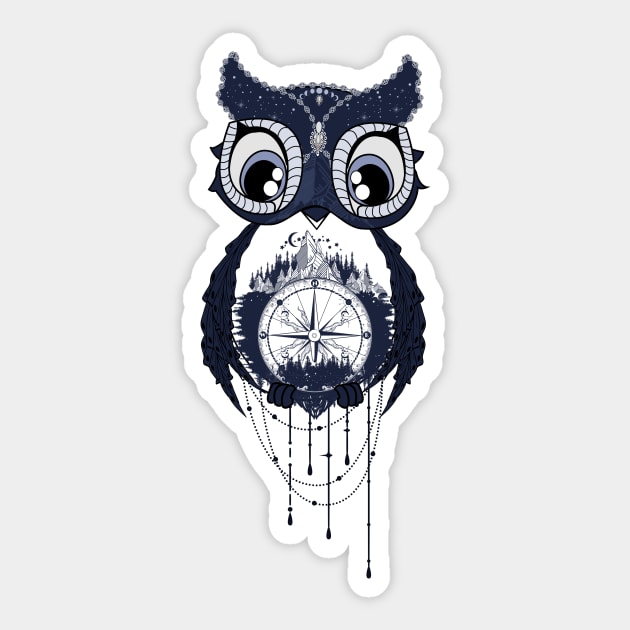 Little fantasy owl Sticker by Nicky2342